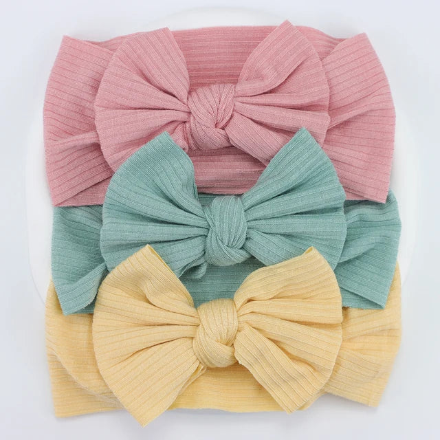 3Pcs/Lot Knit Baby Headband Bow Set - Infants planet