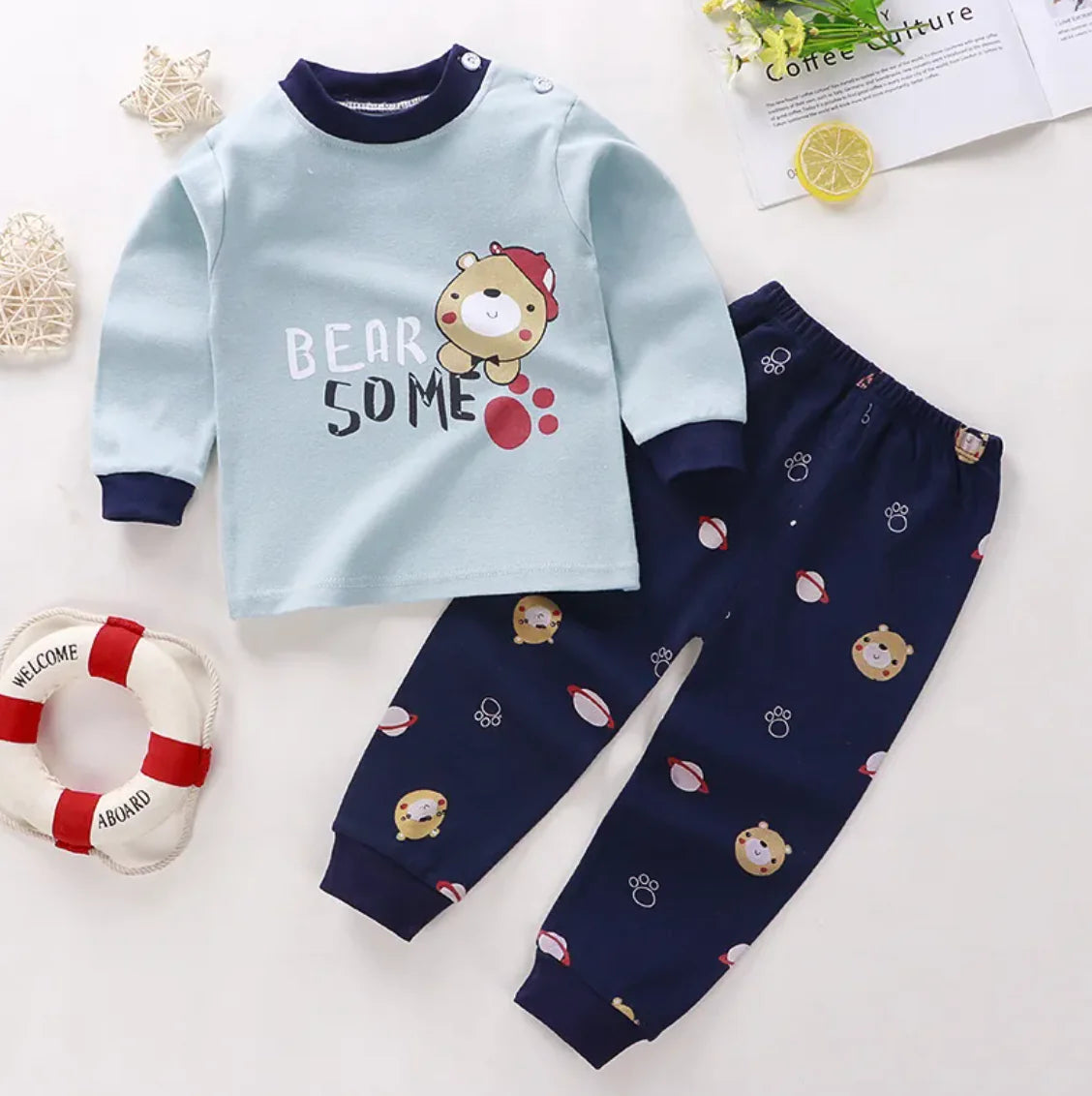 CozyCotton Long Johns loungewear Set