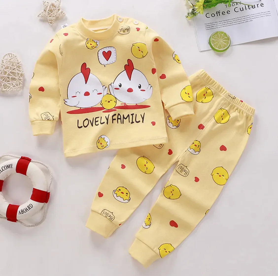 CozyCotton Long Johns loungewear Set