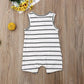 2019 Baby Striped Romper: Sleeveless Summer Outfit - Infants planet