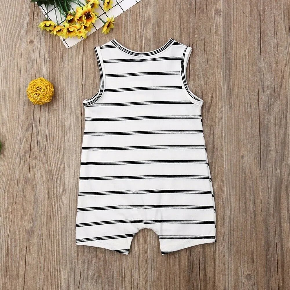 2019 Baby Striped Romper: Sleeveless Summer Outfit - Infants planet