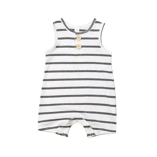 2019 Baby Striped Romper: Sleeveless Summer Outfit - Infants planet