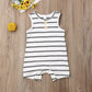 2019 Baby Striped Romper: Sleeveless Summer Outfit - Infants planet