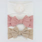 3Pcs/Lot Knit Baby Headband Bow Set - Infants planet