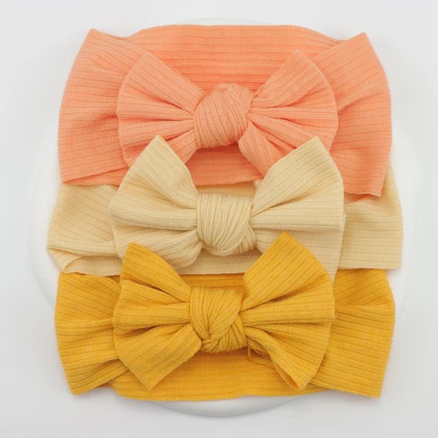 3Pcs/Lot Knit Baby Headband Bow Set - Infants planet