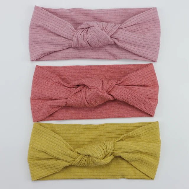 3Pcs/Lot Knit Baby Headband Bow Set - Infants planet