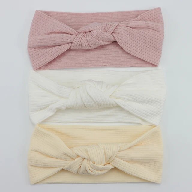 3Pcs/Lot Knit Baby Headband Bow Set - Infants planet