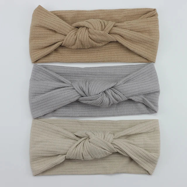 3Pcs/Lot Knit Baby Headband Bow Set - Infants planet