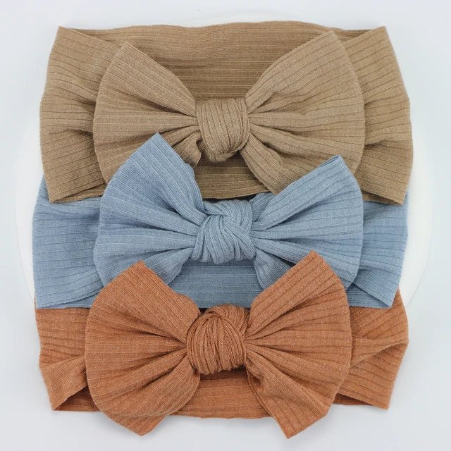 3Pcs/Lot Knit Baby Headband Bow Set - Infants planet