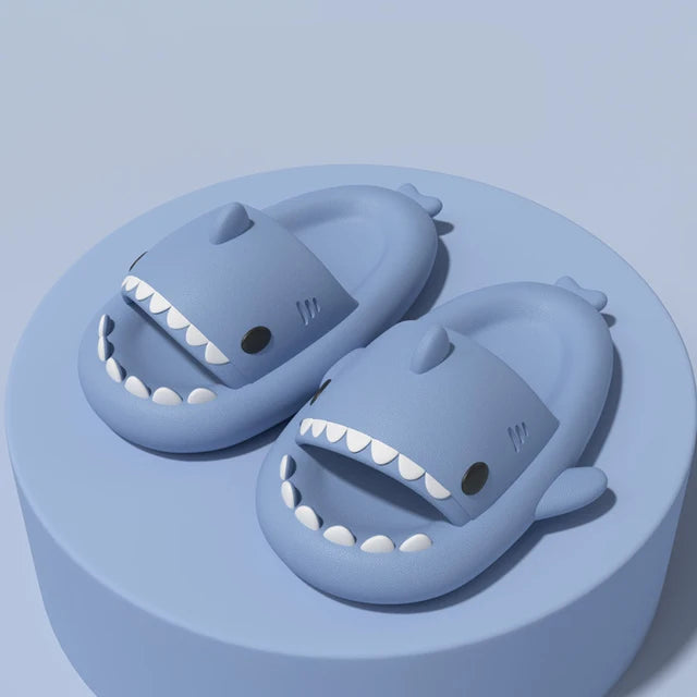 Detachable Kids Winter Shark Slippers