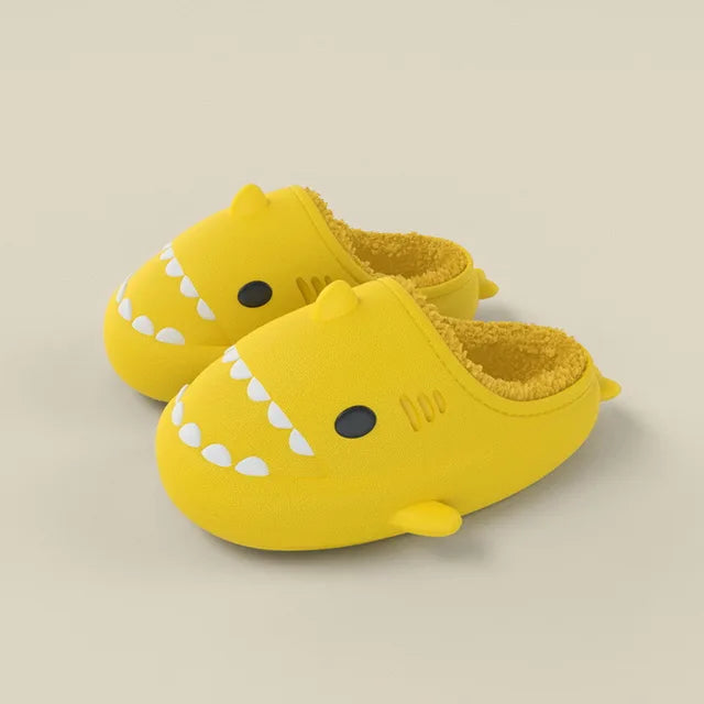 Detachable Kids Winter Shark Slippers