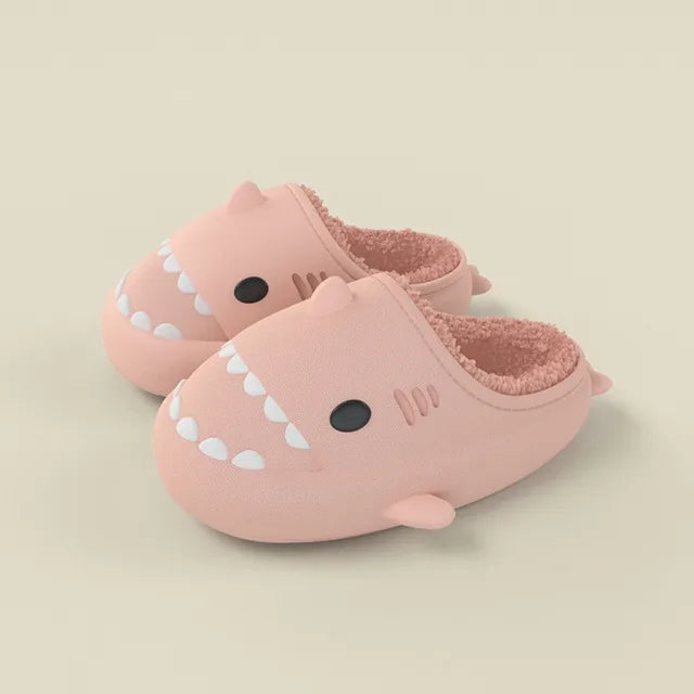 Detachable Kids Winter Shark Slippers