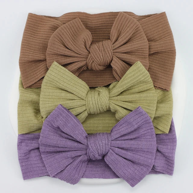 3Pcs/Lot Knit Baby Headband Bow Set - Infants planet