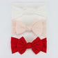 3Pcs/Lot Knit Baby Headband Bow Set - Infants planet