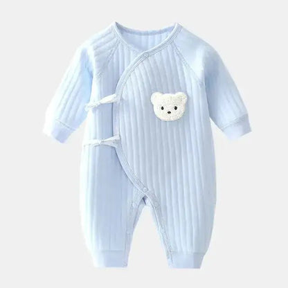 Baby Autumn Clothes Cartoon Bear - Blue - Infants planet
