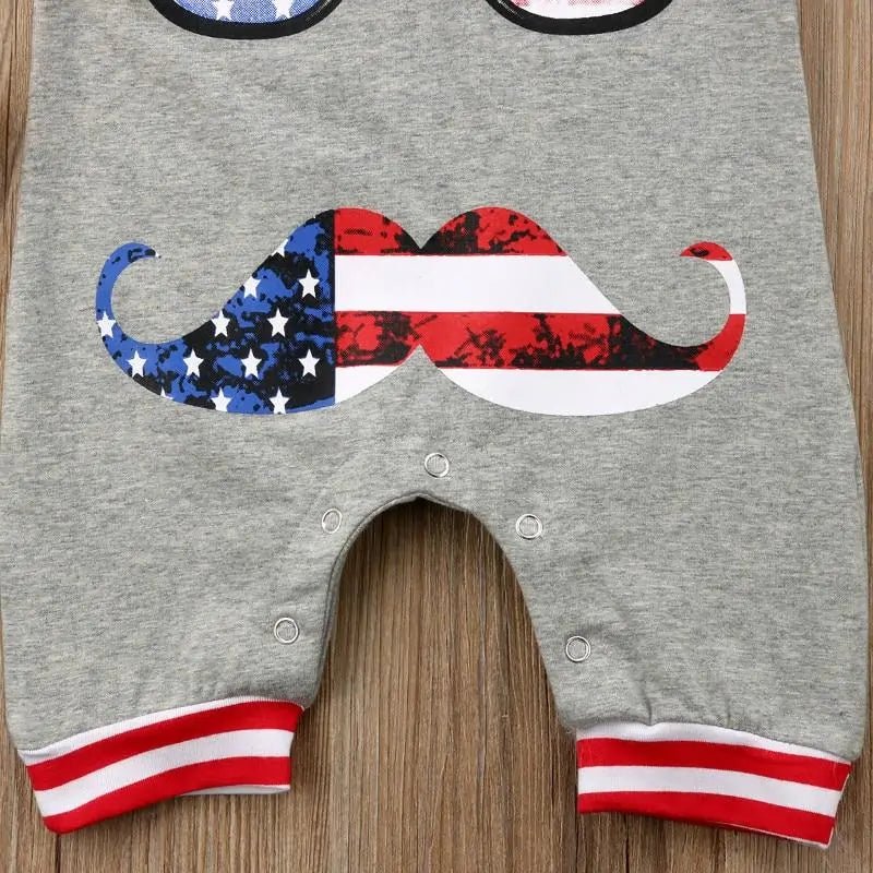 Baby Boy Printed Glasses Romper - Infants planet