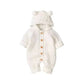 Baby Romper Bear Ear Knit Hooded Jumpsuit - Infants planet