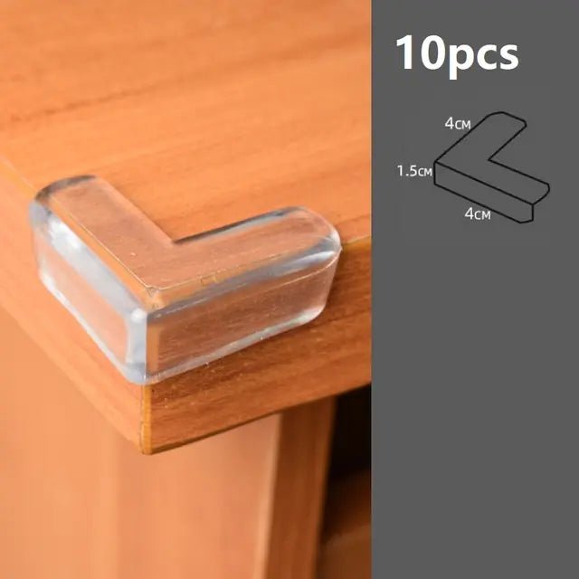 Baby Safety Silicone Table Corner Protectors - L Type - 10pcs - Infants planet