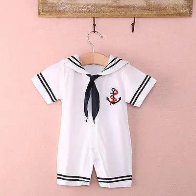 Baby Sailor Romper Jumpsuit Cute Casual - Infants planet