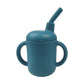 Baby Solid Color Silicone Water Cup - Blue - Infants planet