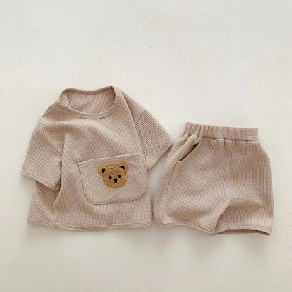 Bear Waffle Toddler Set - Infants planet