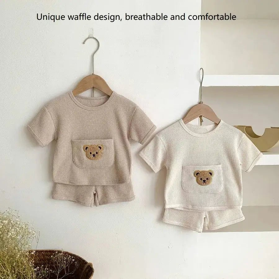 Bear Waffle Toddler Set - Infants planet