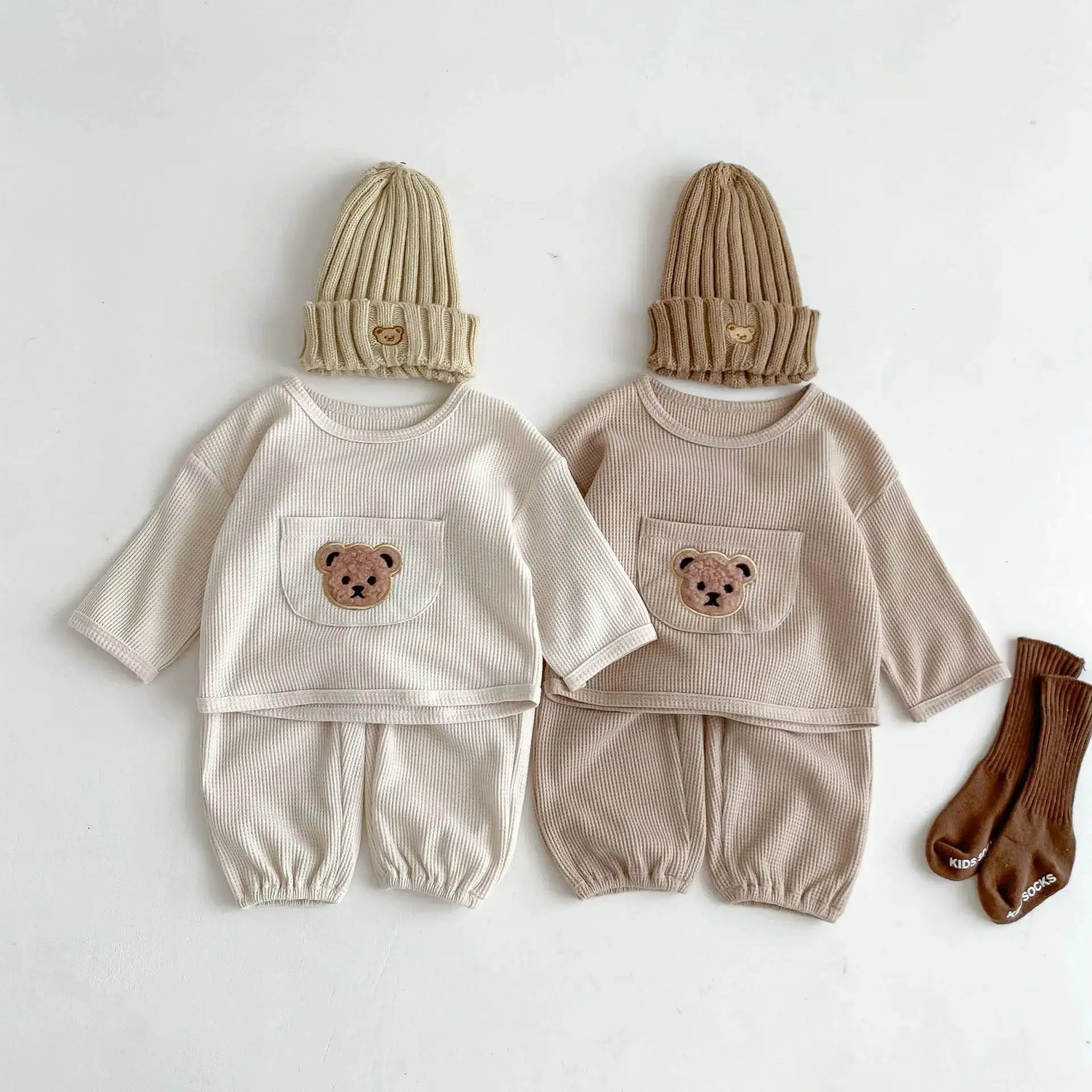 Bear Waffle Toddler Set - Infants planet