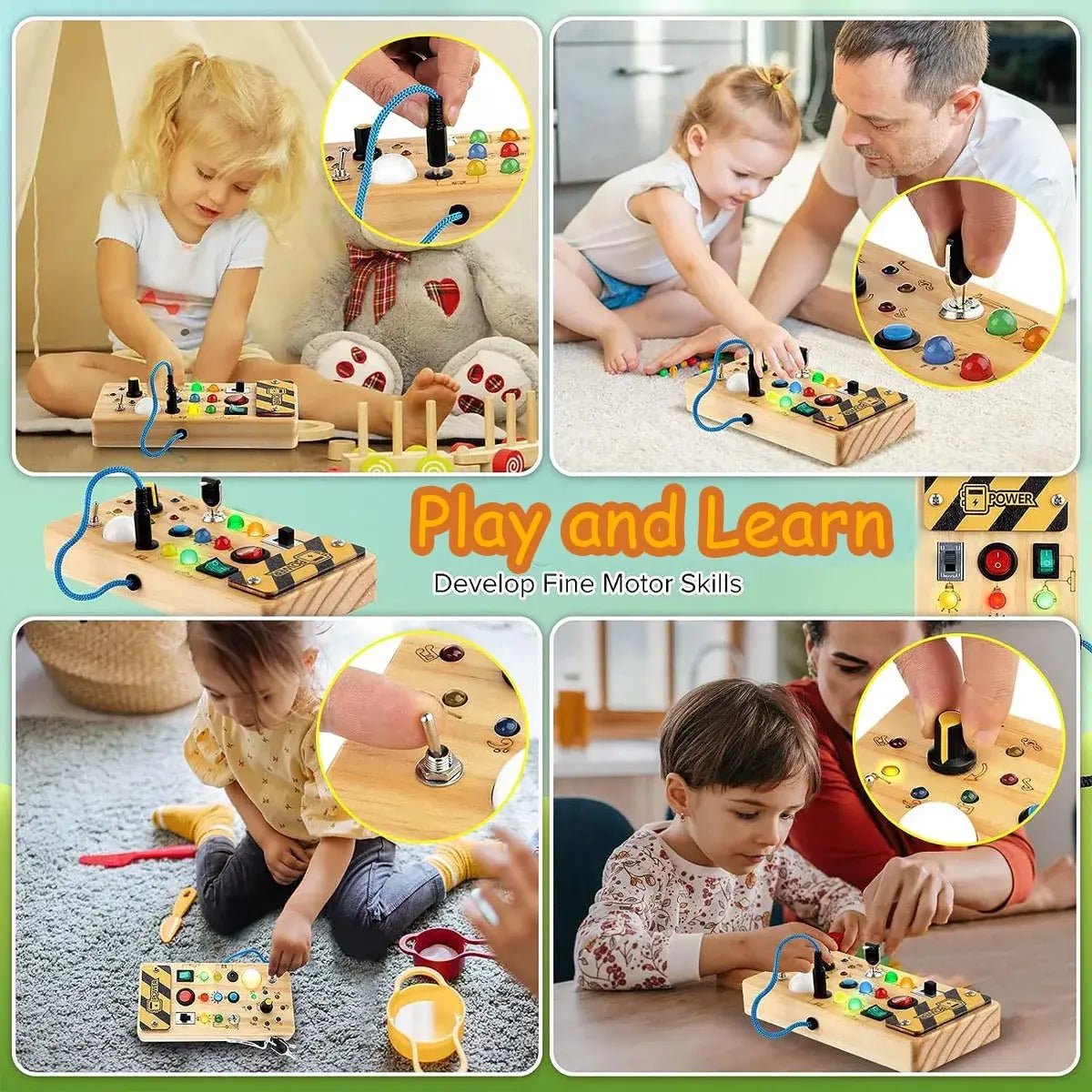 Busy Board Sensory Toy - Infants planet