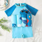 Cartoon Print One - Piece Floating Rash Guard Bathing Suit - F22454 - Infants planet