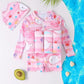Cartoon Print One - Piece Floating Rash Guard Bathing Suit - F22450BL - Infants planet