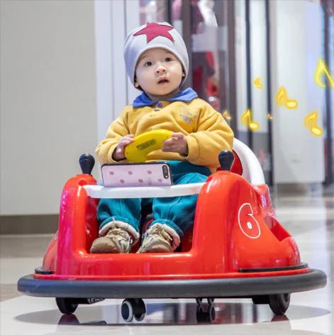 Children's Electric Baby Bumper Car – Stylish, safe, and fun for kids! - Blue - Infants planet