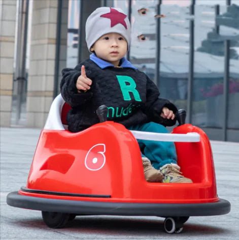 Children's Electric Baby Bumper Car – Stylish, safe, and fun for kids! - Red - Infants planet