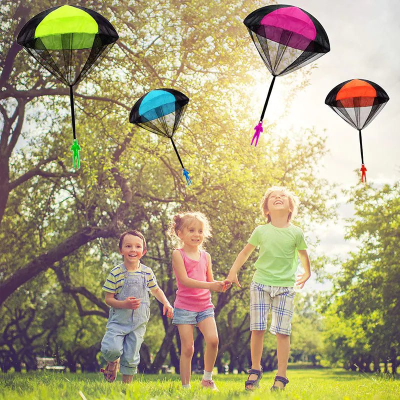 Children's Hand - Powered Parachute Toy for Outdoor Fun - Random Color - Infants planet