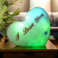 Colorful Luminous Star Pillow - White heart - Infants planet