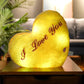 Colorful Luminous Star Pillow - Yellow heart - Infants planet