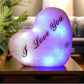 Colorful Luminous Star Pillow - Pink heart - Infants planet