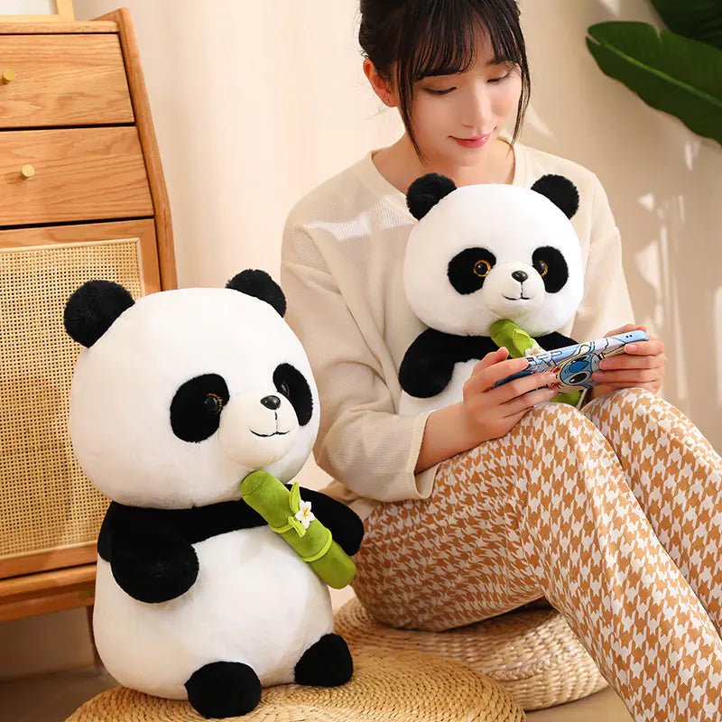 Cute Bamboo Tube Panda Plush Toy - Infants planet