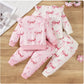 Cute Butterfly Print Baby Sweater and Pants Set - Infants planet