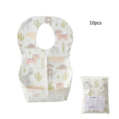 Disposable Baby Bibs Lot - 10 Piece - 1 - Infants planet