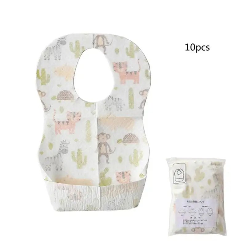 Disposable Baby Bibs Lot - 10 Piece - 1 - Infants planet