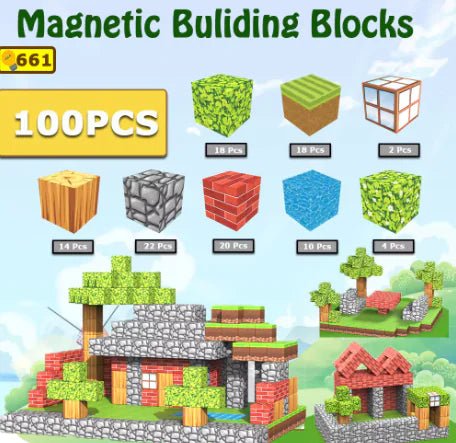 DIY Magnetic Building Blocks Set for Kids, Ages 3+ - Infants planet