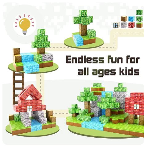 DIY Magnetic Building Blocks Set for Kids, Ages 3+ - Infants planet