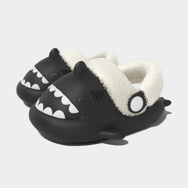 Detachable Kids Winter Shark Slippers