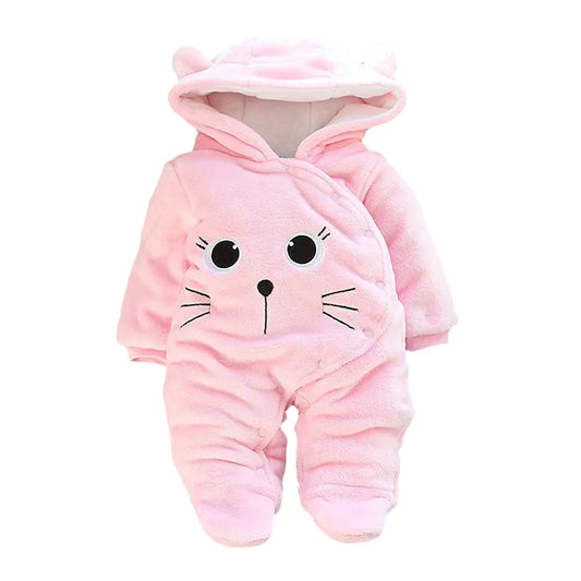 LZH Baby Winter Overall Long Sleeve Infant Clothing - Red - Infants planet