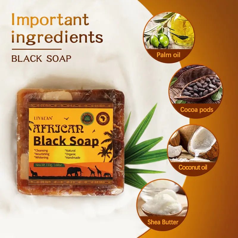 Handmade African Black Soap Duo - Infants planet