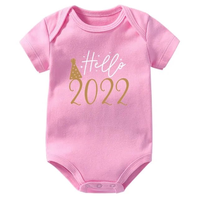 Hello 2022 Newborn Baby Bodysuit Romper - Infants planet