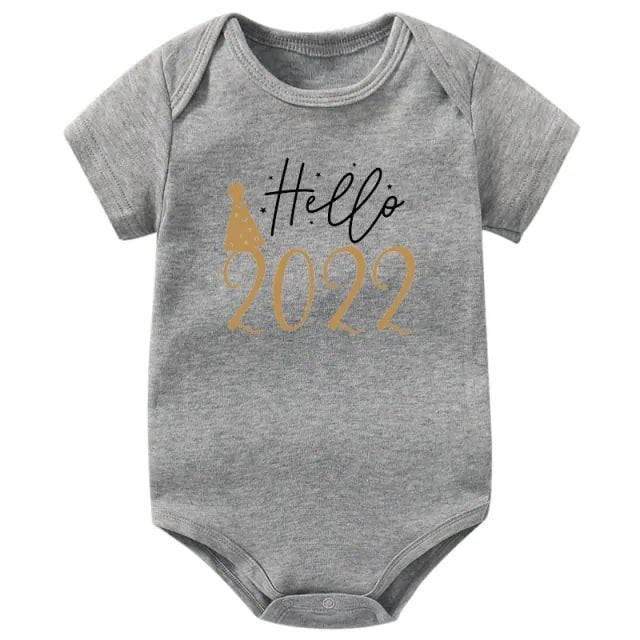 Hello 2022 Newborn Baby Bodysuit Romper - Infants planet