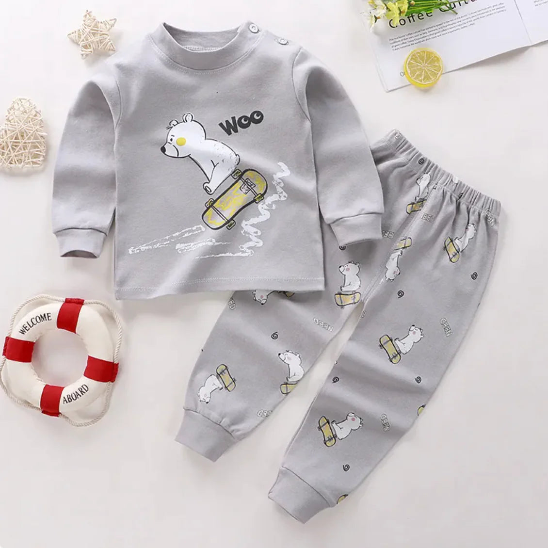 CozyCotton Long Johns loungewear Set