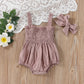 Infant Baby Girls Summer Elastic Jumpsuit Rompers - Infants planet