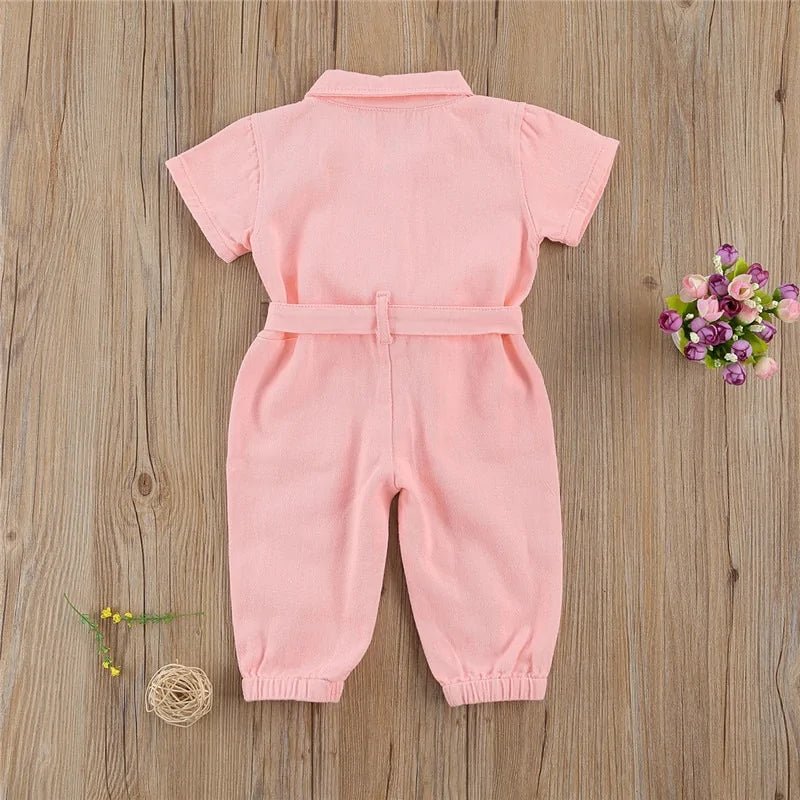 Infant Kids Baby Girls Denim Jumpsuit - Infants planet